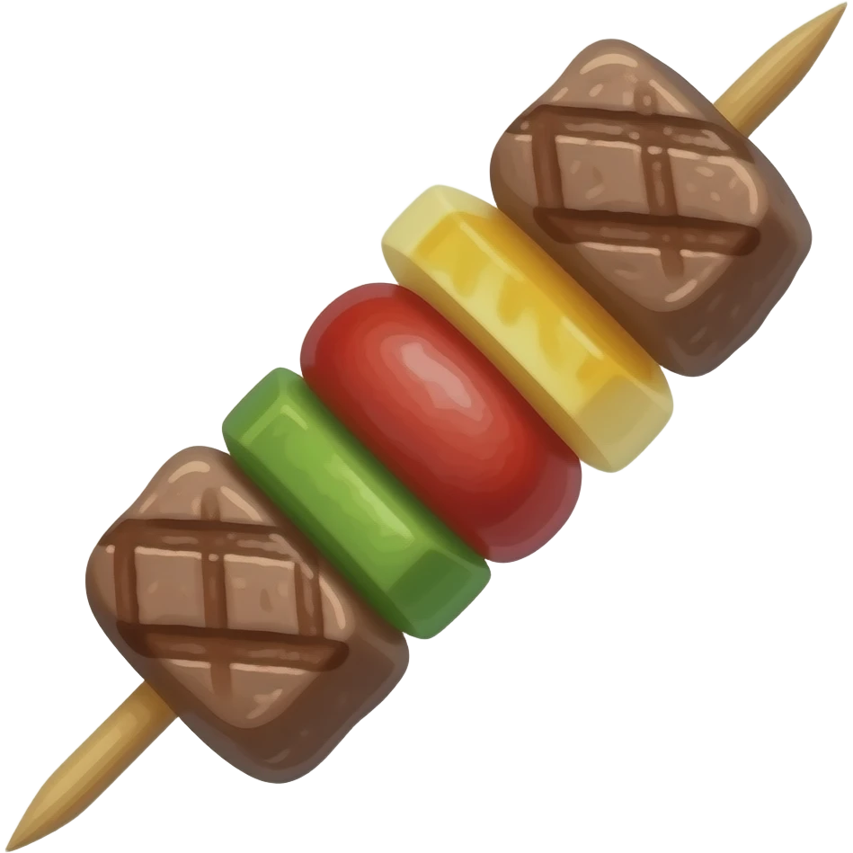 Pincho de carne asada emoji