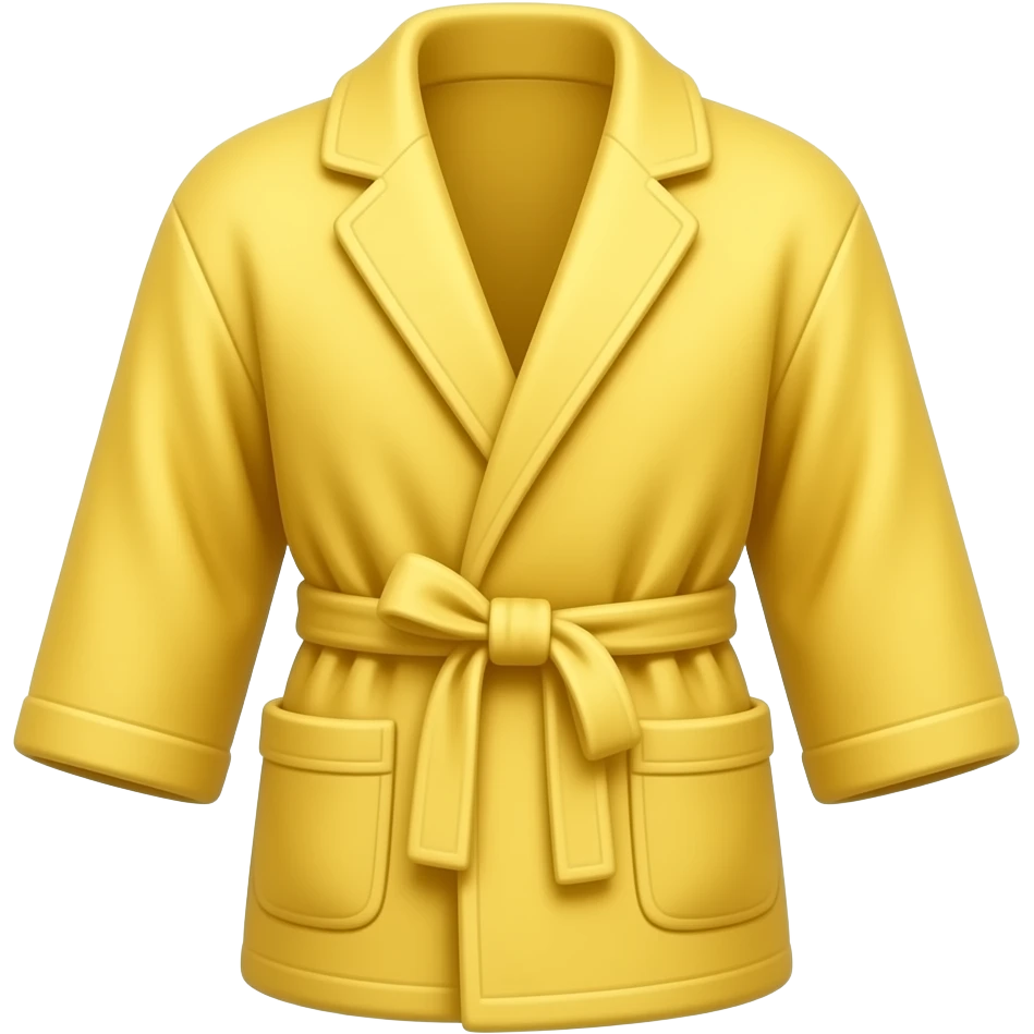 Bathrobe yellow emoji