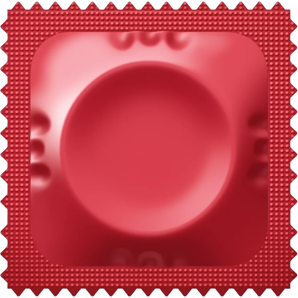 condon minimalista rojo cuadrado estilo apple emoji