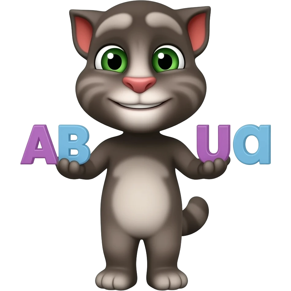 Alphabet Talking Tom emoji