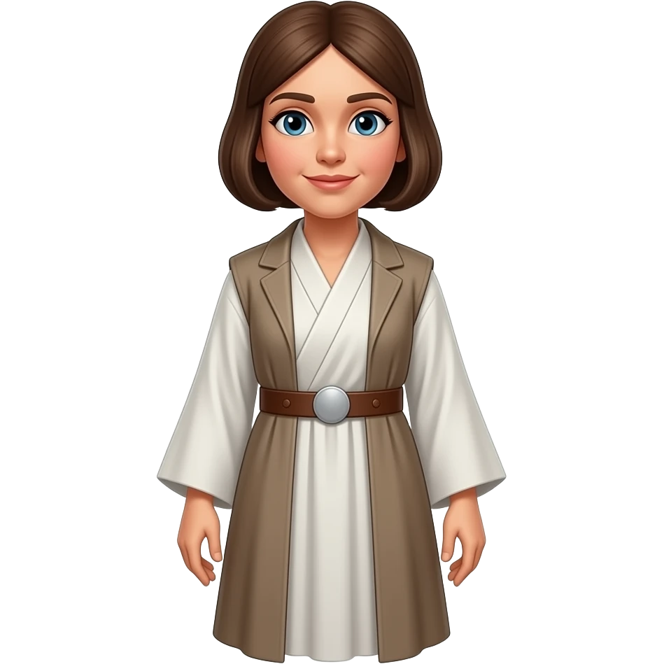 Full Length body Realistic Princess Leia emoji