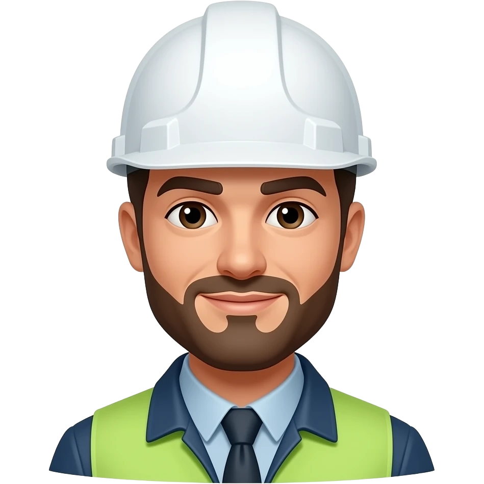 Ingeniería industrial casco blanco emoji