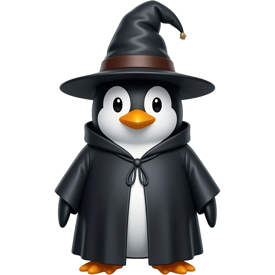 Penguin Wizard emoji