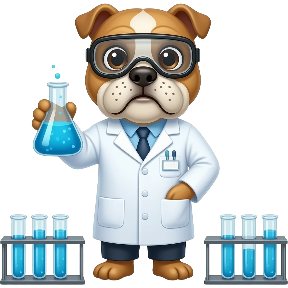 Uga bulldog chemist emoji