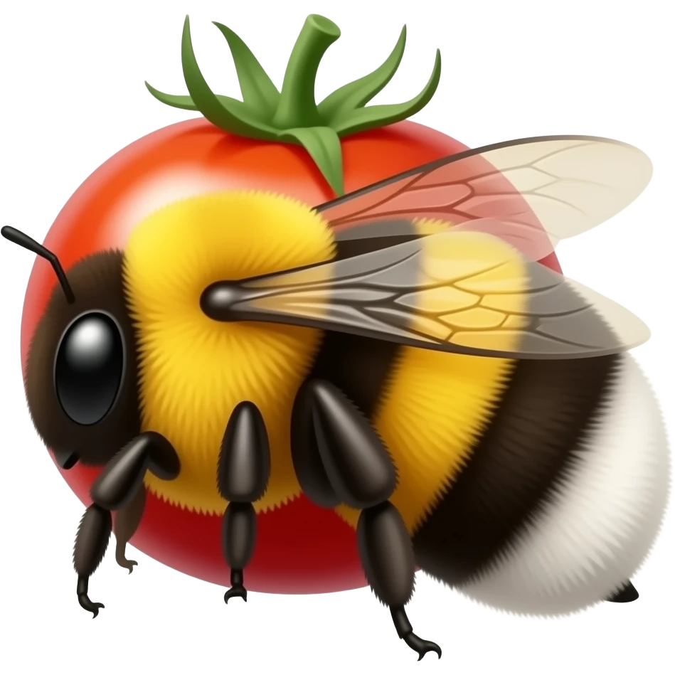 Plump Bumblebee and Date Grape Tomato emoji