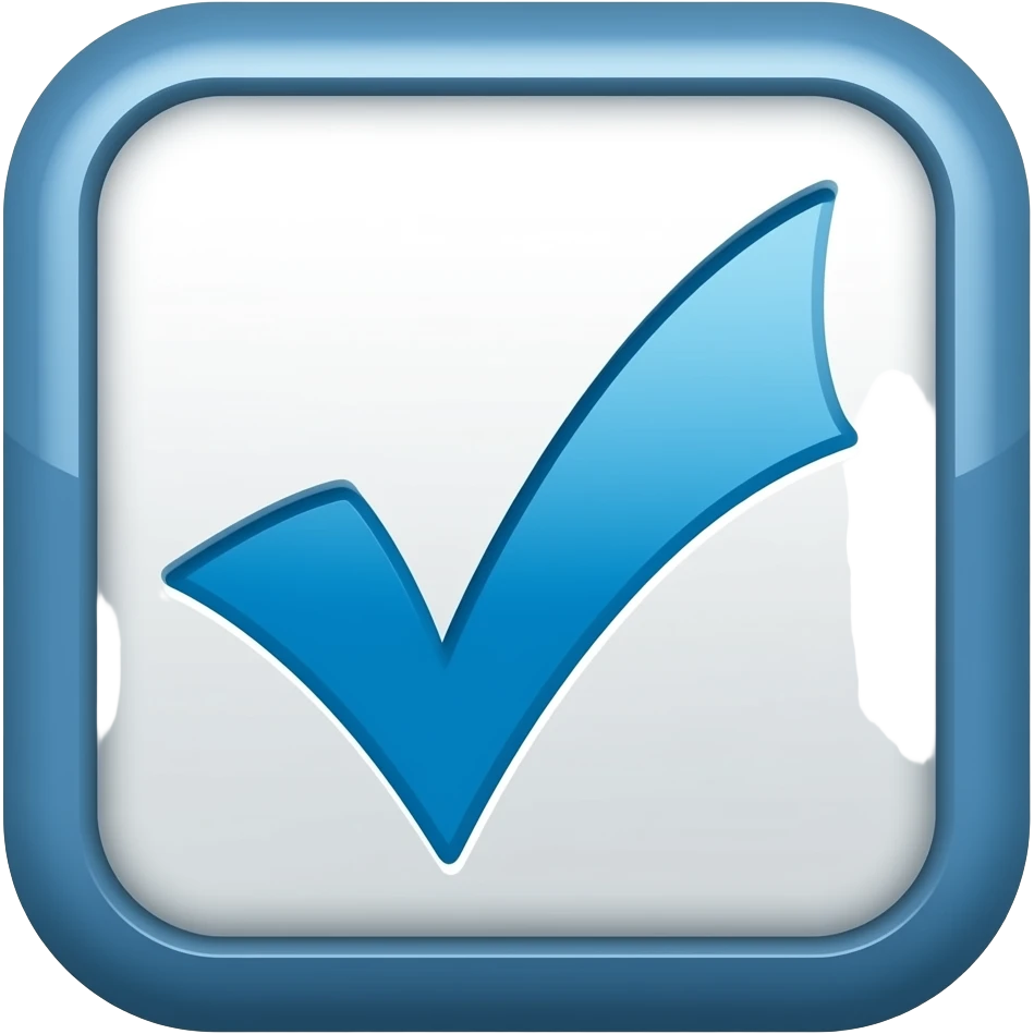 تیک آبی emoji