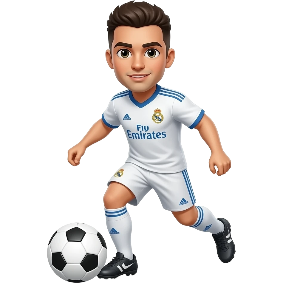 PLAYIN FOOTBAL REAL MADRID VE emoji