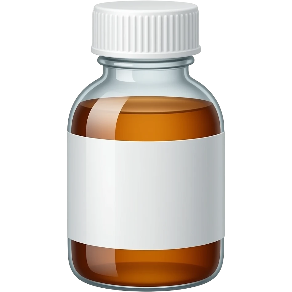 presciption cough syrup bottle emoji
