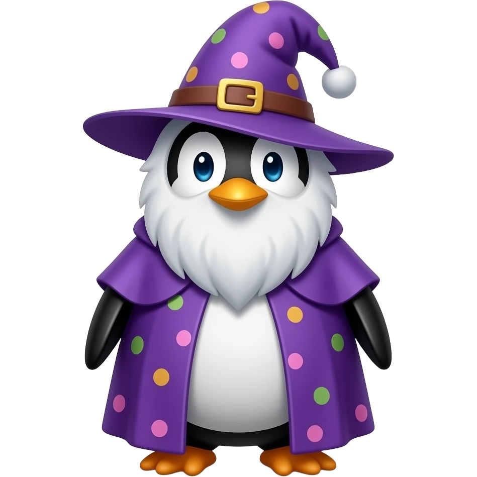 Penguin Wizard emoji