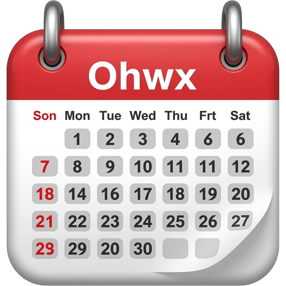 Calendar emoji