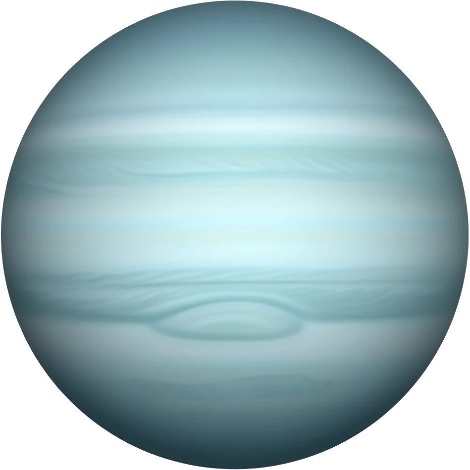 Uranus with without background emoji