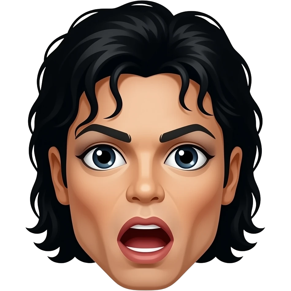 michael jackson shocked face emoji