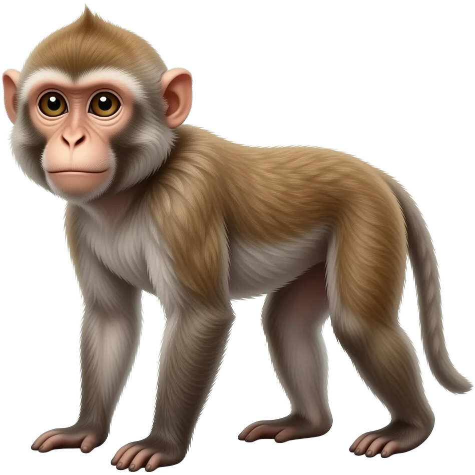 Realistic monkey emoji