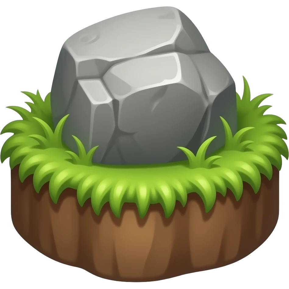 Rock/dirt token emoji
