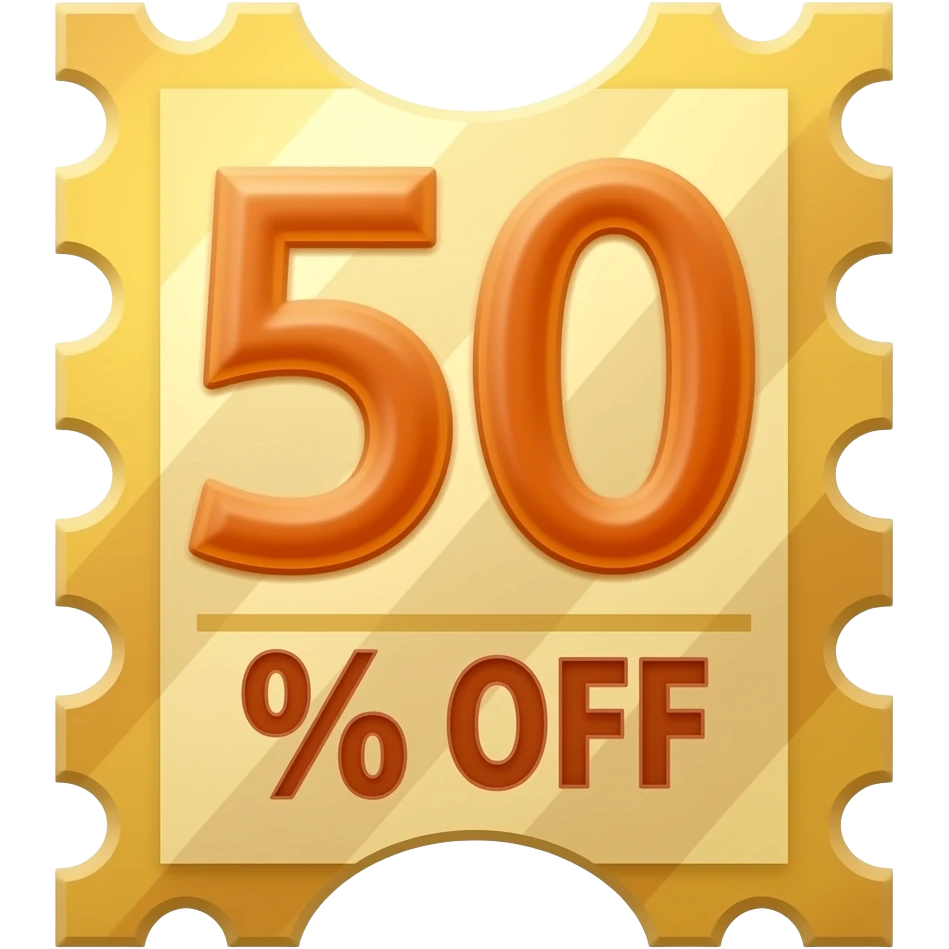 25% off coupon emoji