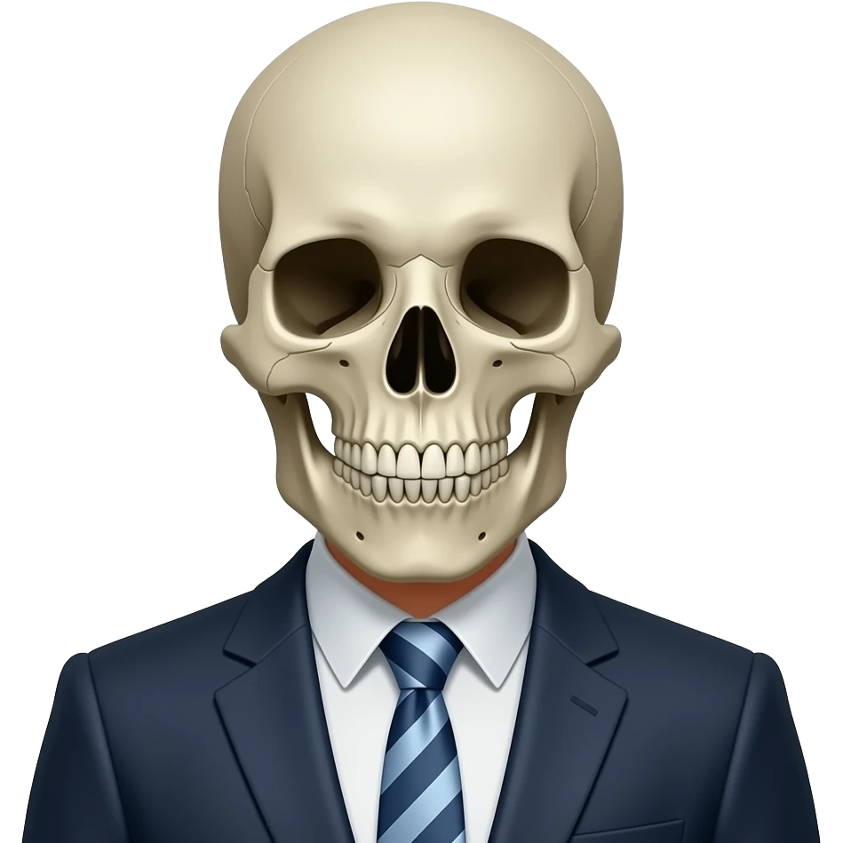 💀🕴🏻 emoji
