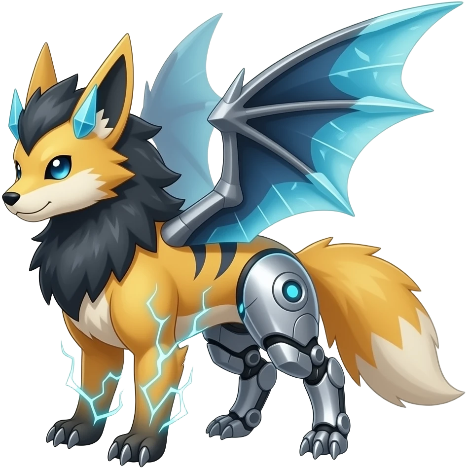 Luxray-Manectric-Kyurem-Darkrai-Genesect-Exveemon-animal-hybrid emoji