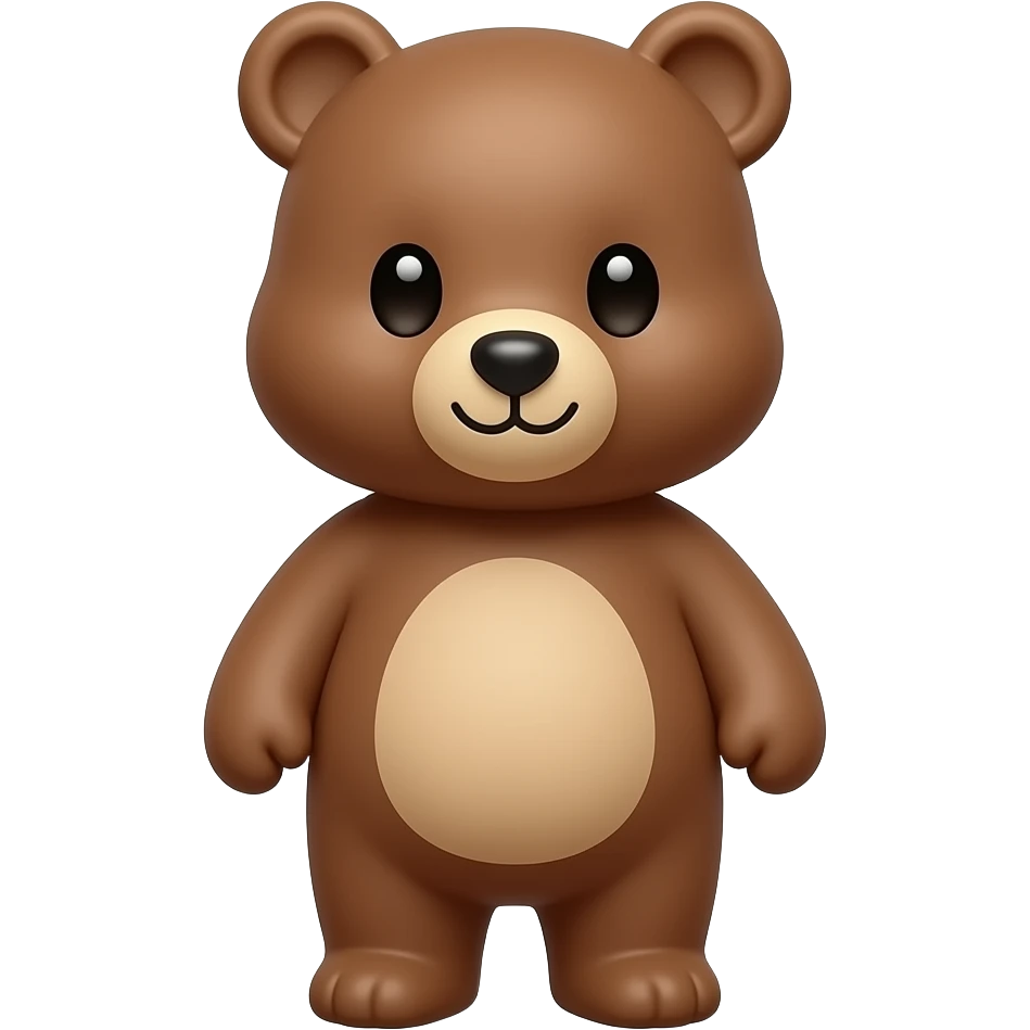Urso fofo marrom emoji