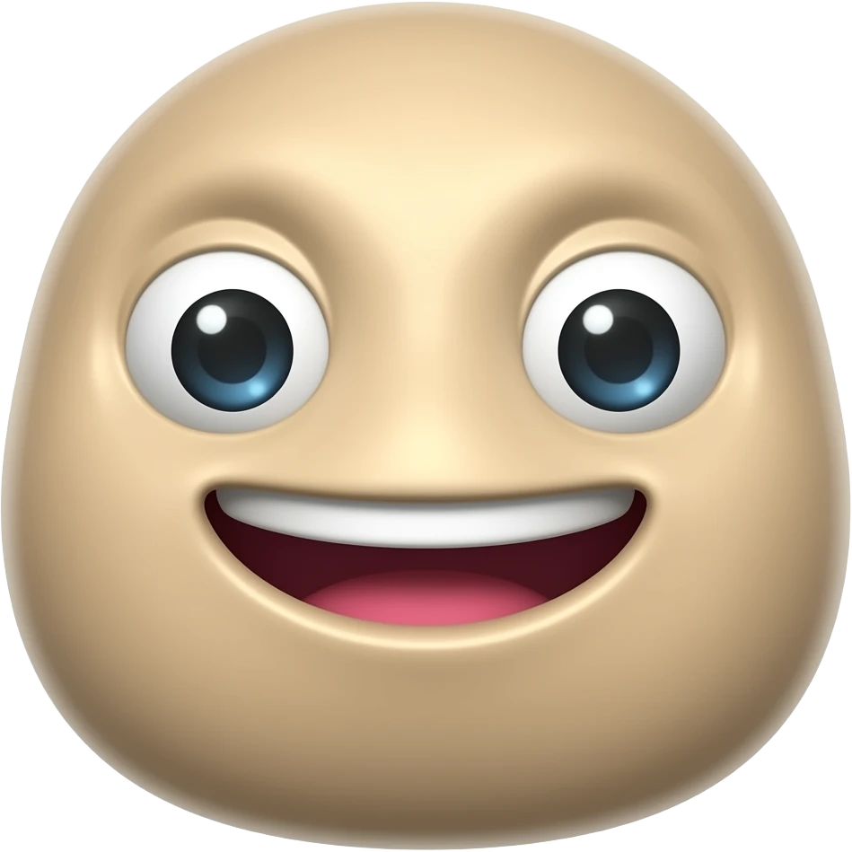 A squishy emoji