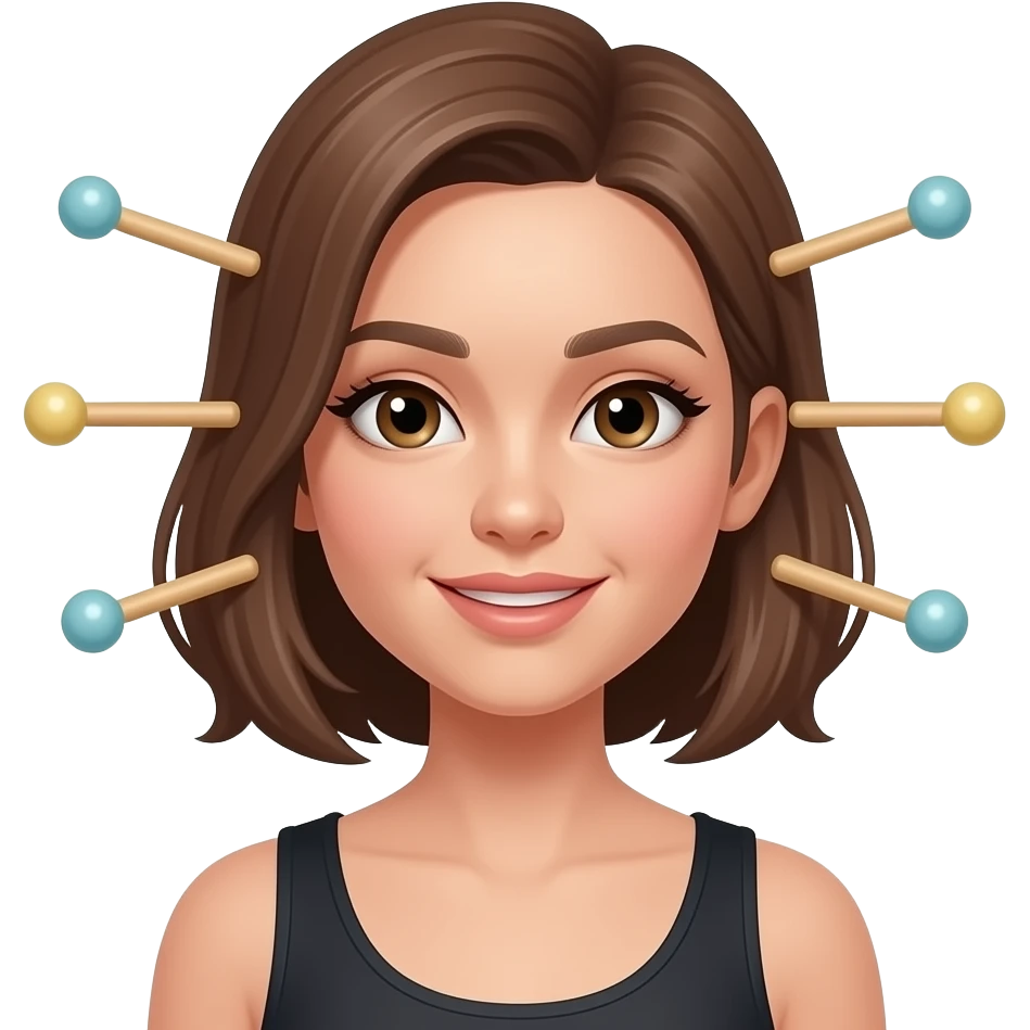 Girl makes pegging emoji