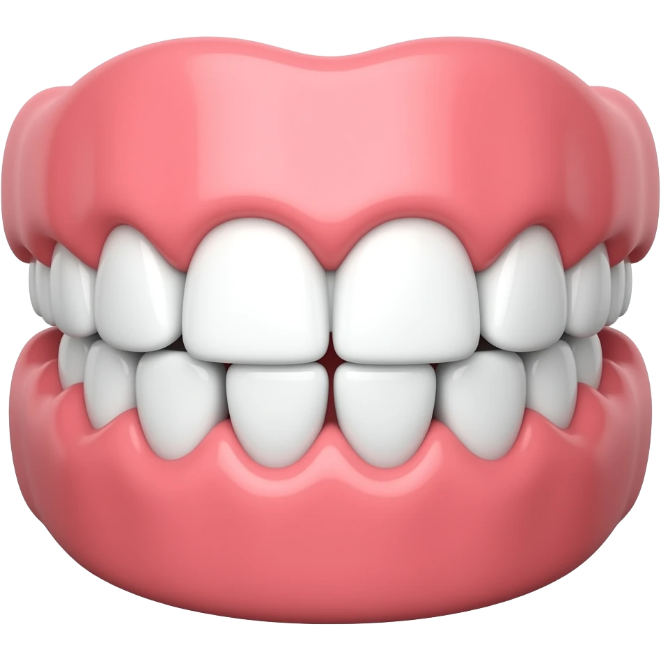 Smiling teeth emoji