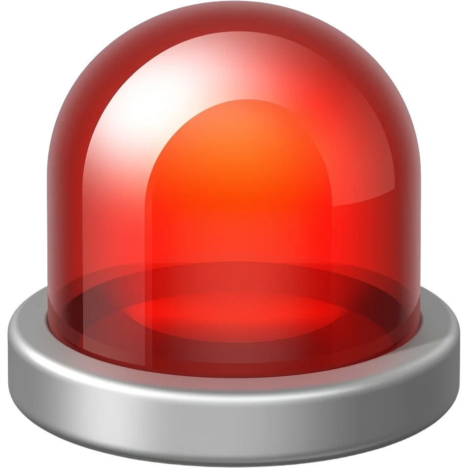 WARNING RED LIGHT emoji