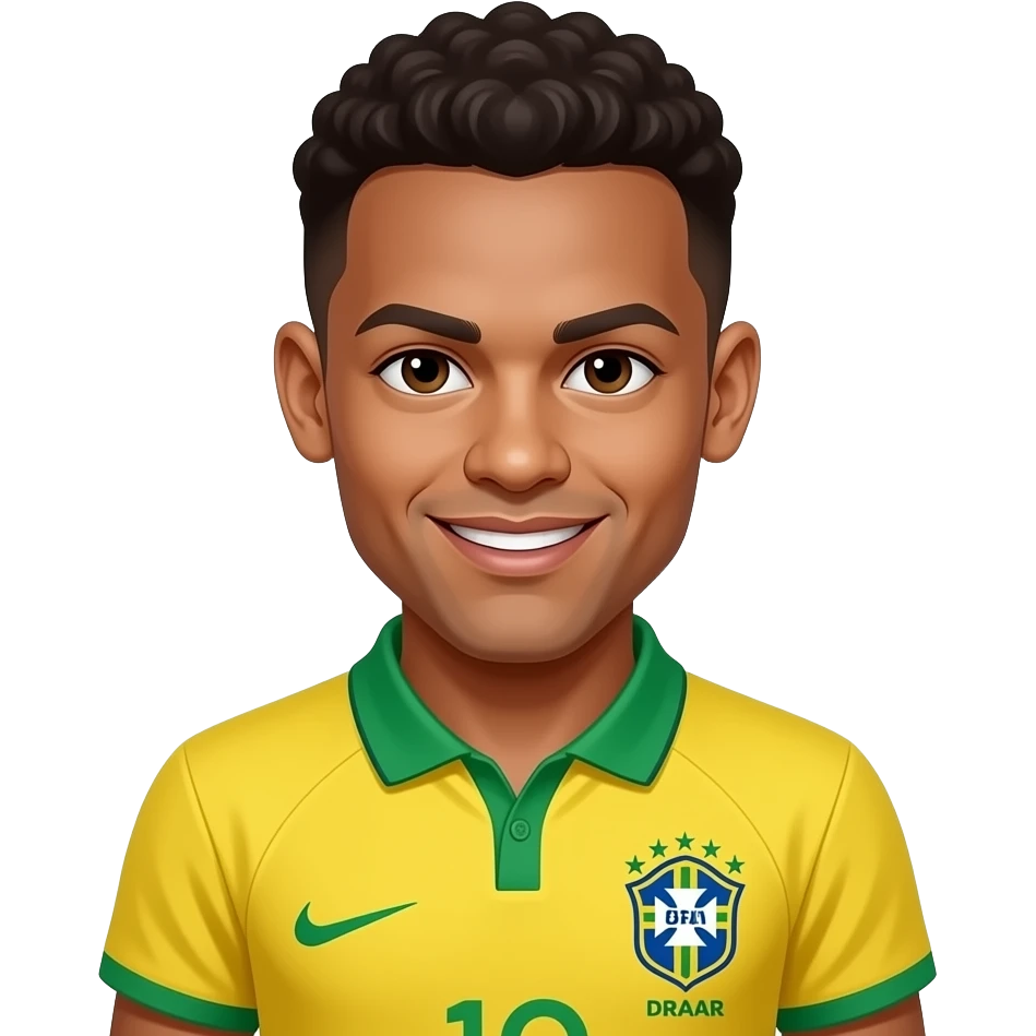 neymar jr in Brazil jersey emoji