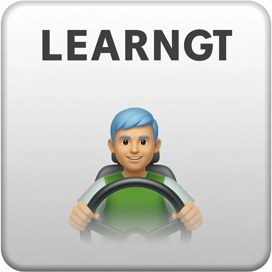 Learner Driving Plate emoji