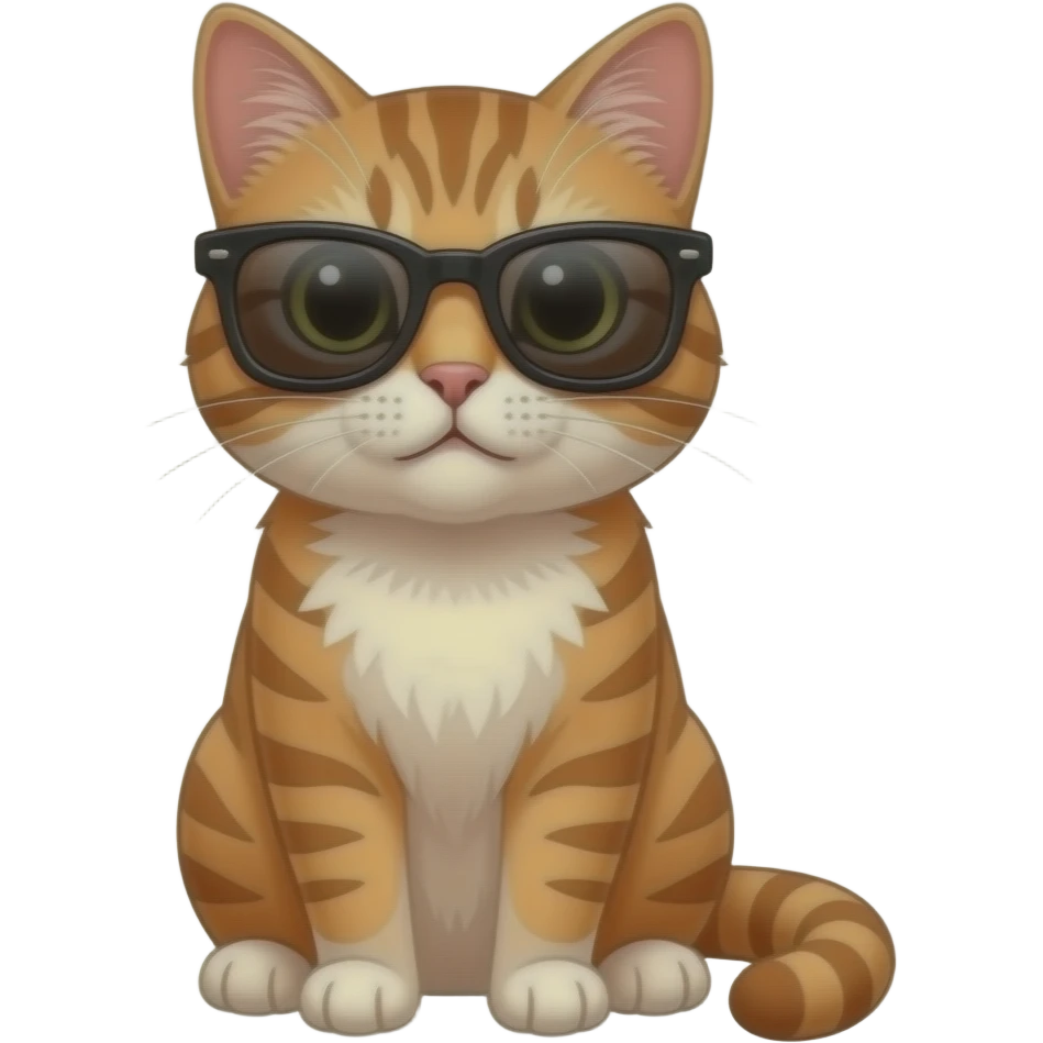 Cat wearing sunglasses emoji