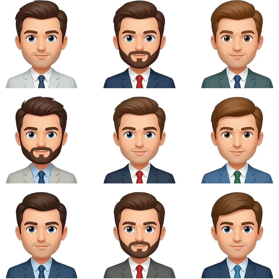 Icon mens in group emoji