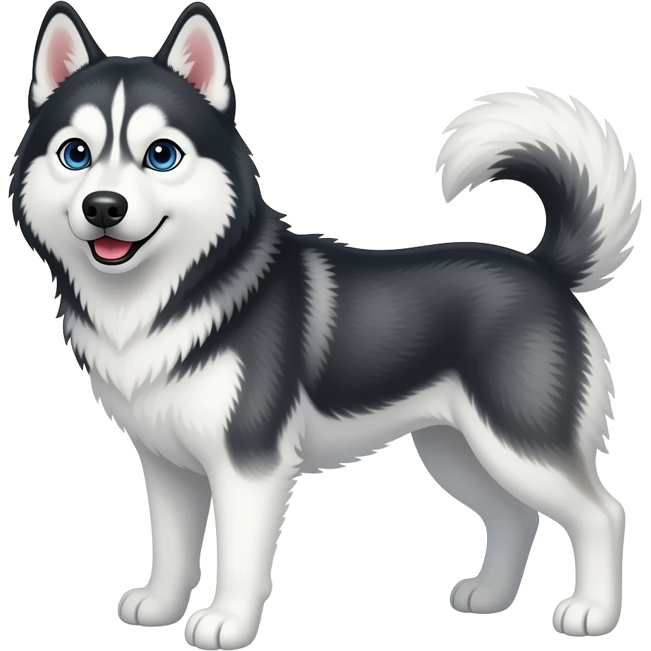 Husky siberian emoji