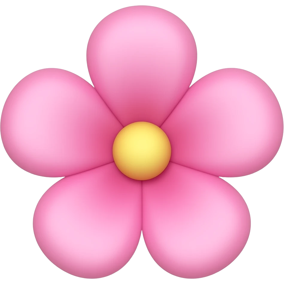 light pink flower emoji