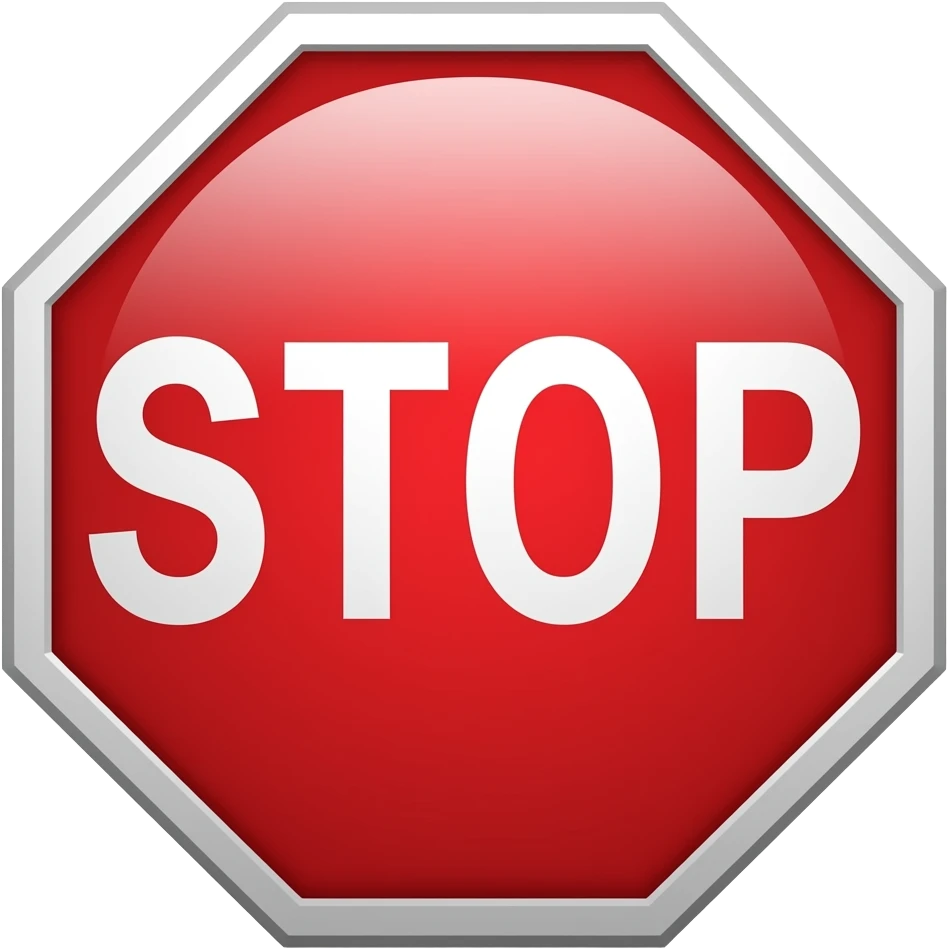 Stop sign emoji
