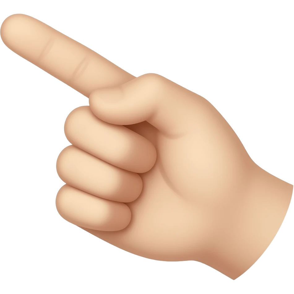 mano señalando emoji