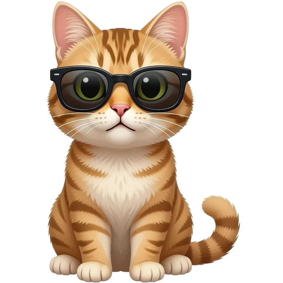 Cat wearing sunglasses emoji