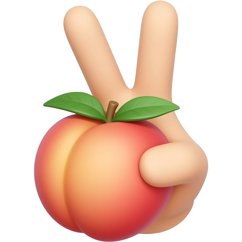 ✌️🍑 emoji