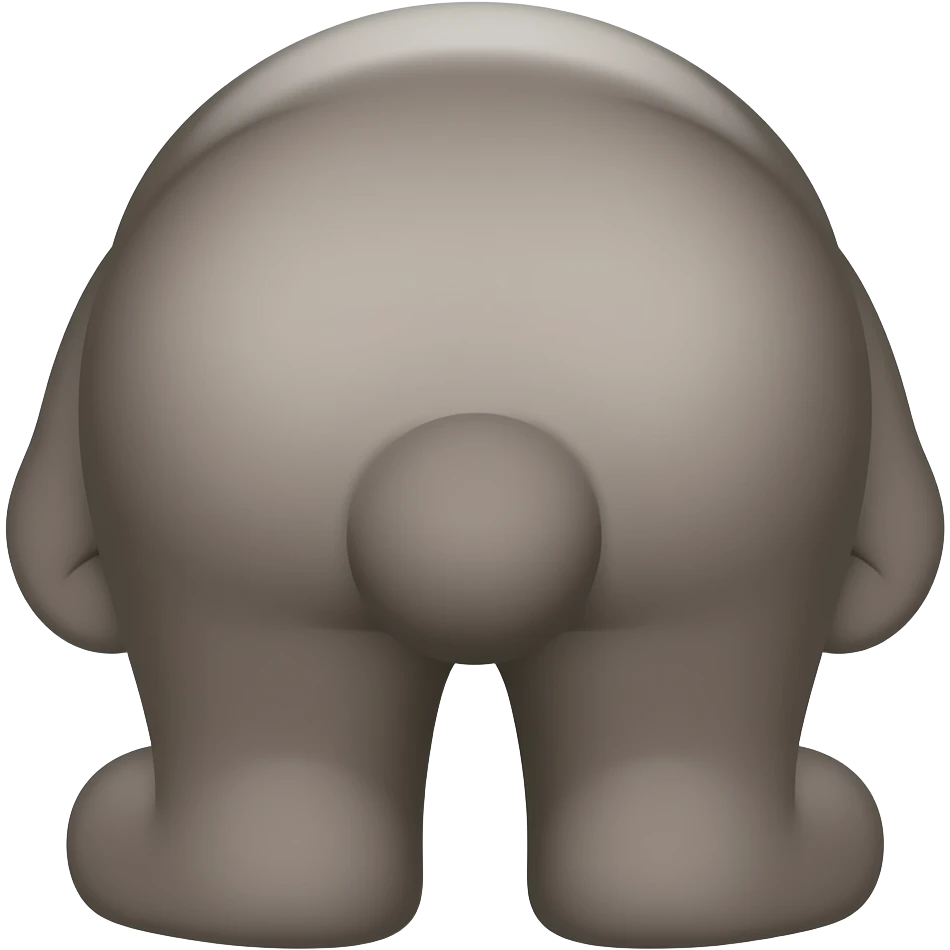 Talking Tom butt emoji
