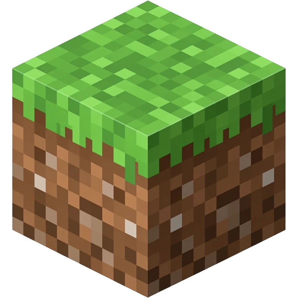 Minecraft grass block emoji