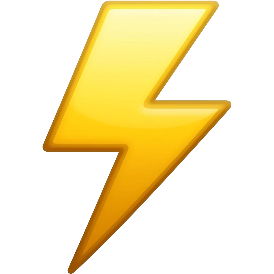 lightning emoji