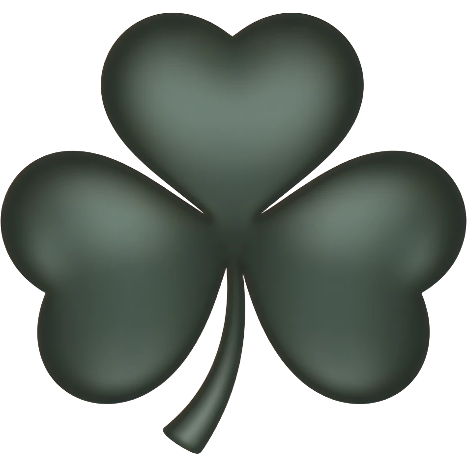 🍀 black emoji