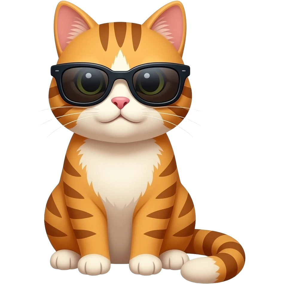 Cat wearing sunglasses emoji