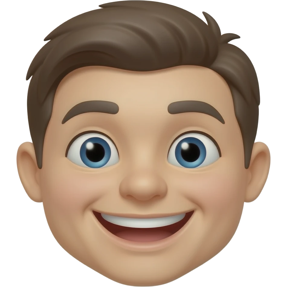 Una carita feliz comiendelado emoji