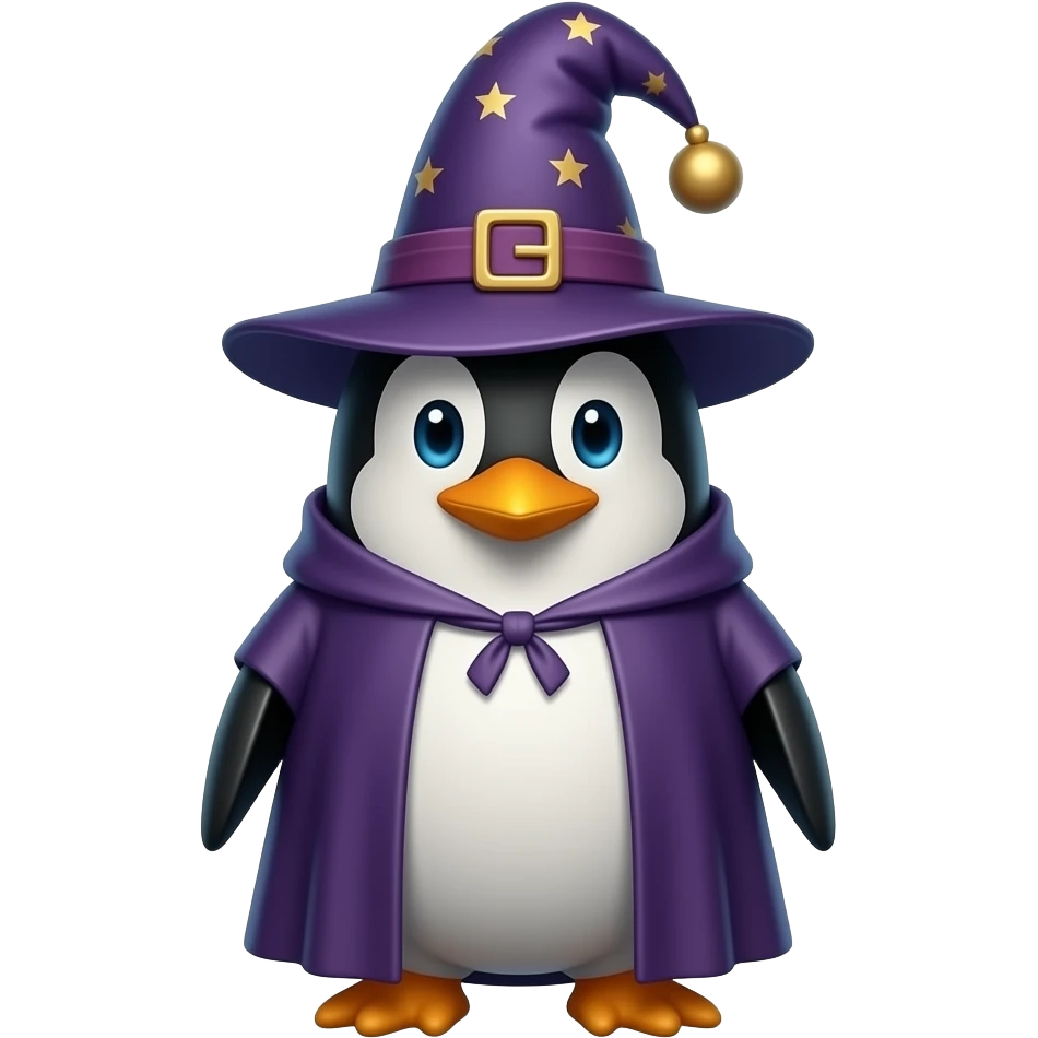 Penguin Wizard emoji