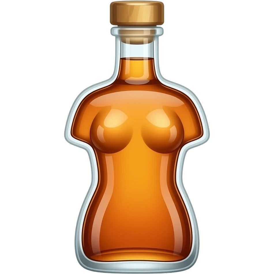 viski en forma de una perona emoji