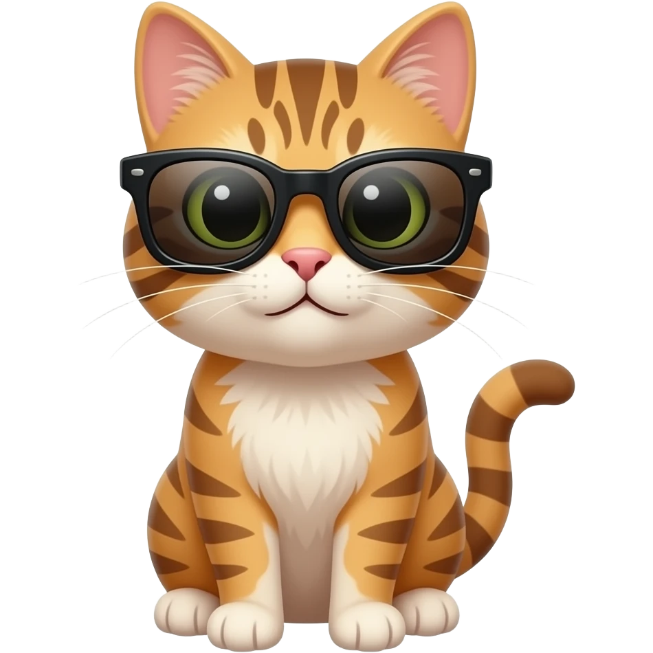 Cat wearing sunglasses emoji