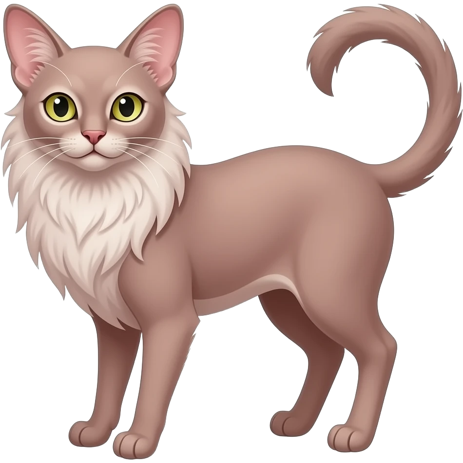 Fuzzy slim oriental feathery long-haired beaded mane cozy rosy aesthetic feathery feminine Rosy beautiful emoji