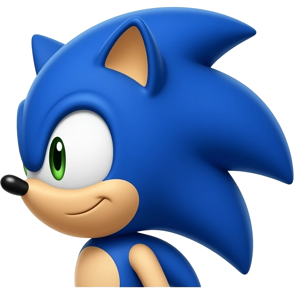 sonic side face emoji
