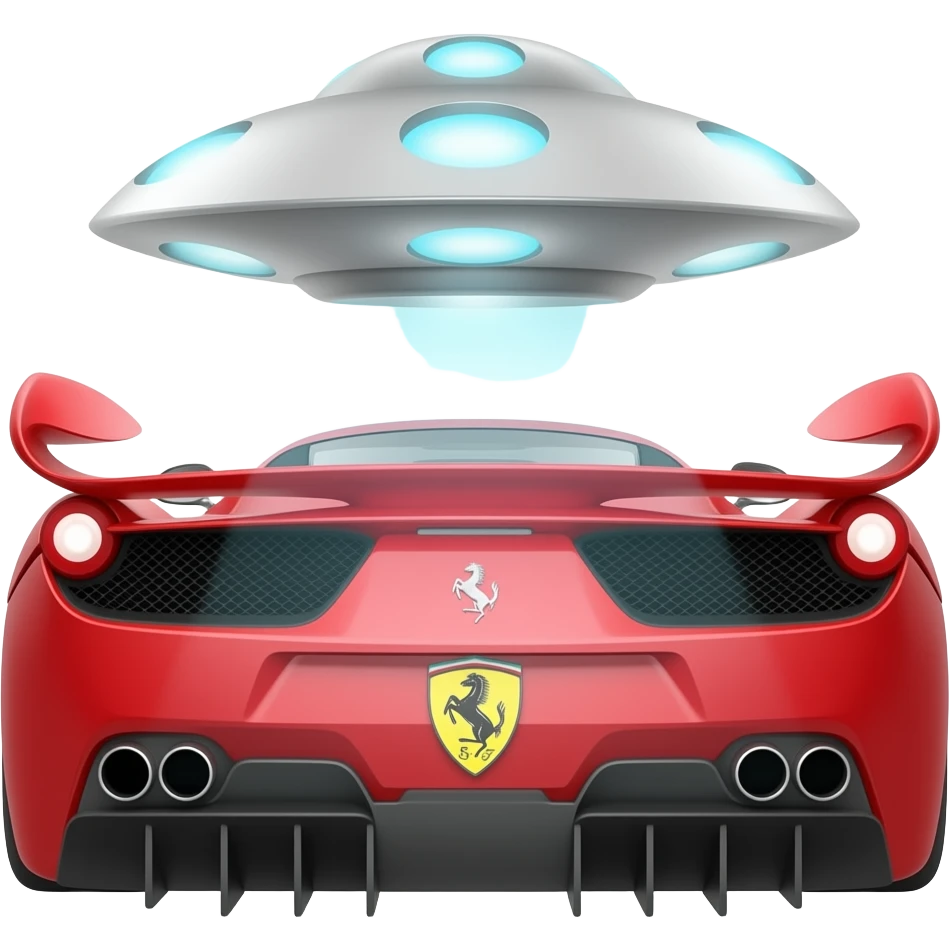 ferrari ufo emoji