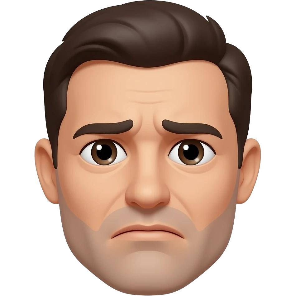 A nervous face emoji