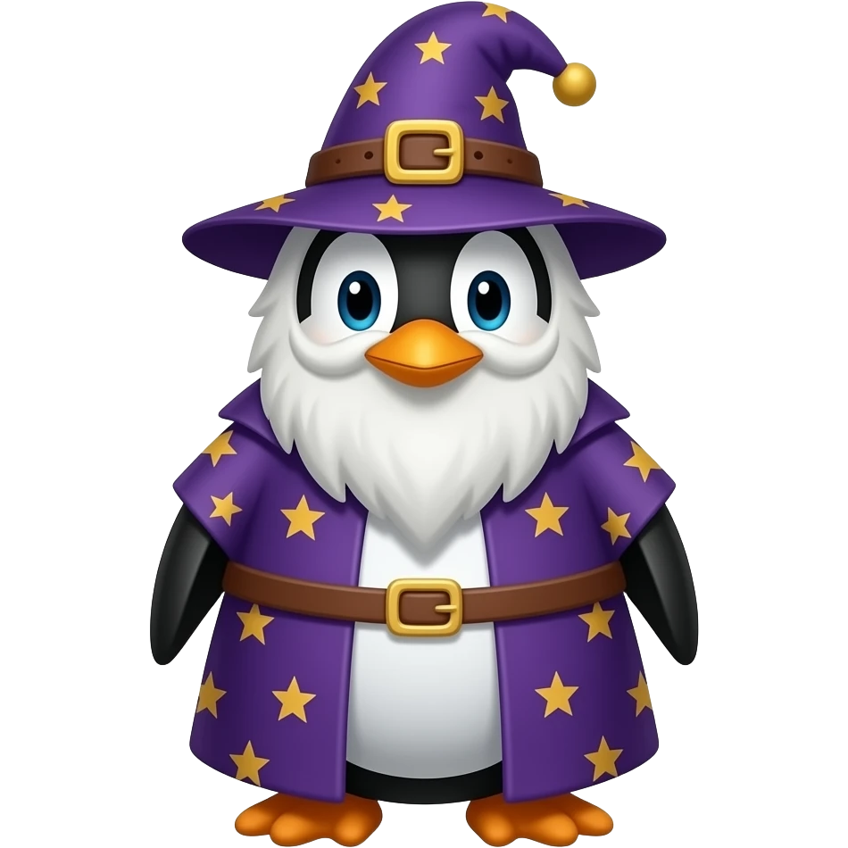 Penguin Wizard emoji